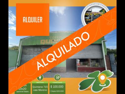 Oficinas y Locales Alquiler Santiago Del Estero ALQUILER Galpón sobre Quintana casi Moreno.